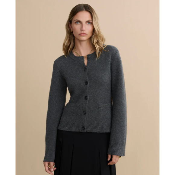 Jenni Kayne Cooper Cardigan Dark Grey M - Picture 1 of 9